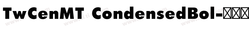 TwCenMT CondensedBol字体转换